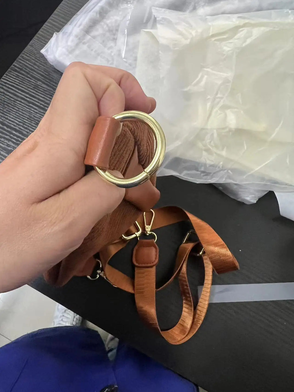 Sac banane femme en velours canvas - ShopGET®