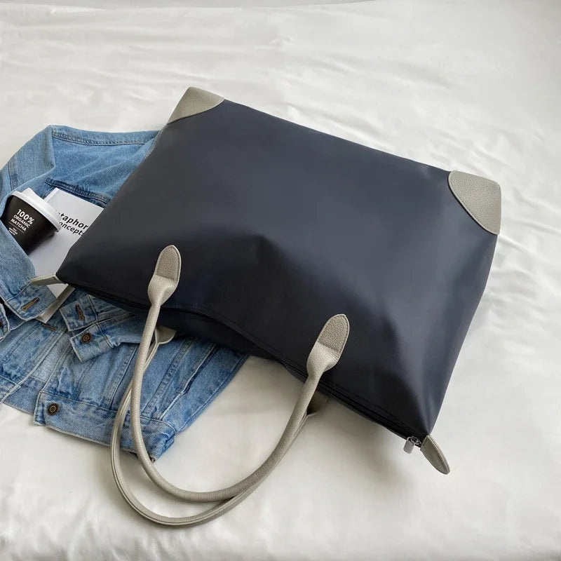 Petit sac weekend femme Gris-Rouge-Noir-ShopGET® 