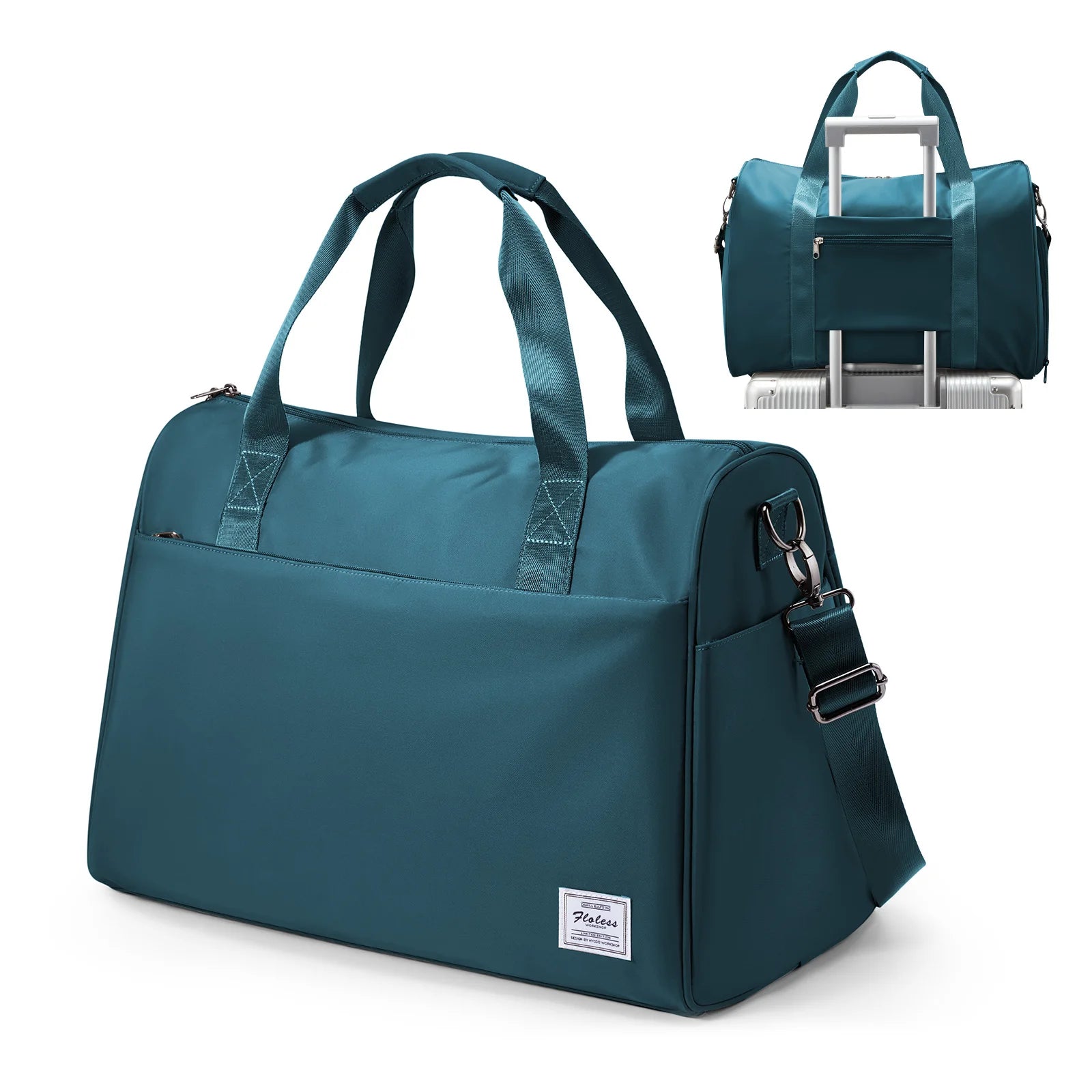 Sac weekend homme courte distance Vert-Bleu-Bleu sombre-Noir-Marron-ShopGET® 