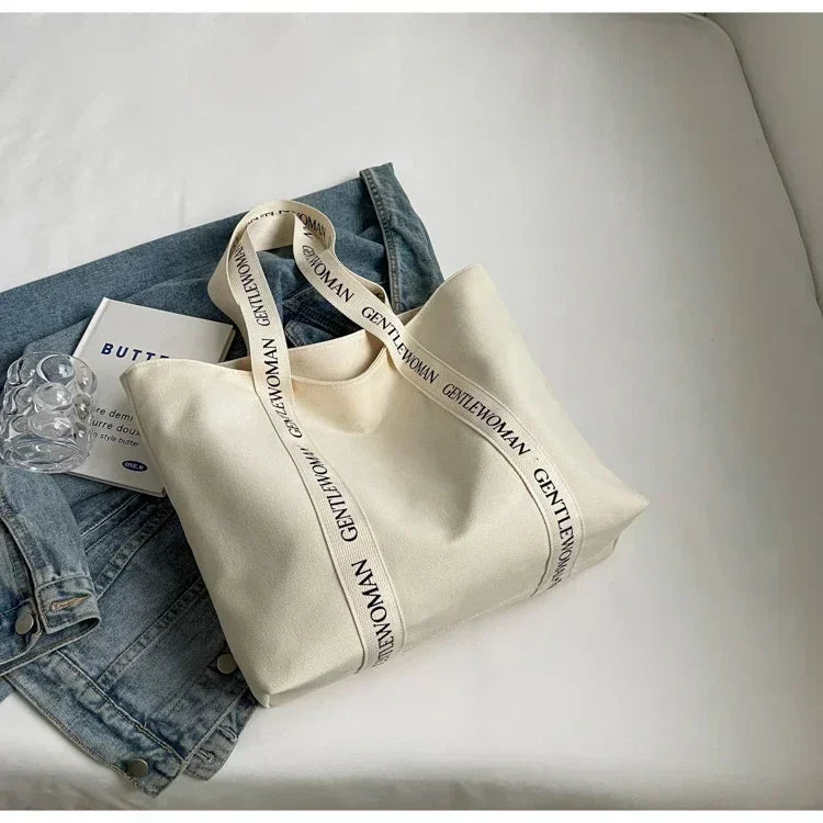 sac cabas tissu femme Noir-Beige-ShopGET® 