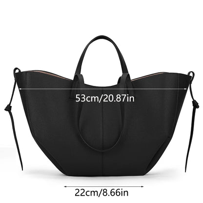 Sac cabas noir forme originale Marron Large-Noir Small-Marron Small-Noir Large-ShopGET® 