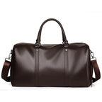 Sac weekend homme cuir marron Marron-Noir-ShopGET® 