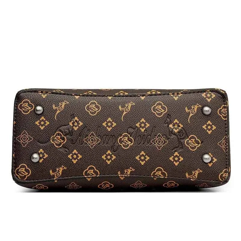 Sac cabas femme cuir Marron Kaki-Marron-Diamond Marron-Diamond Kaki-ShopGET® 