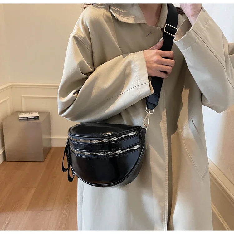 Sac banane femme chic à fermeture éclair