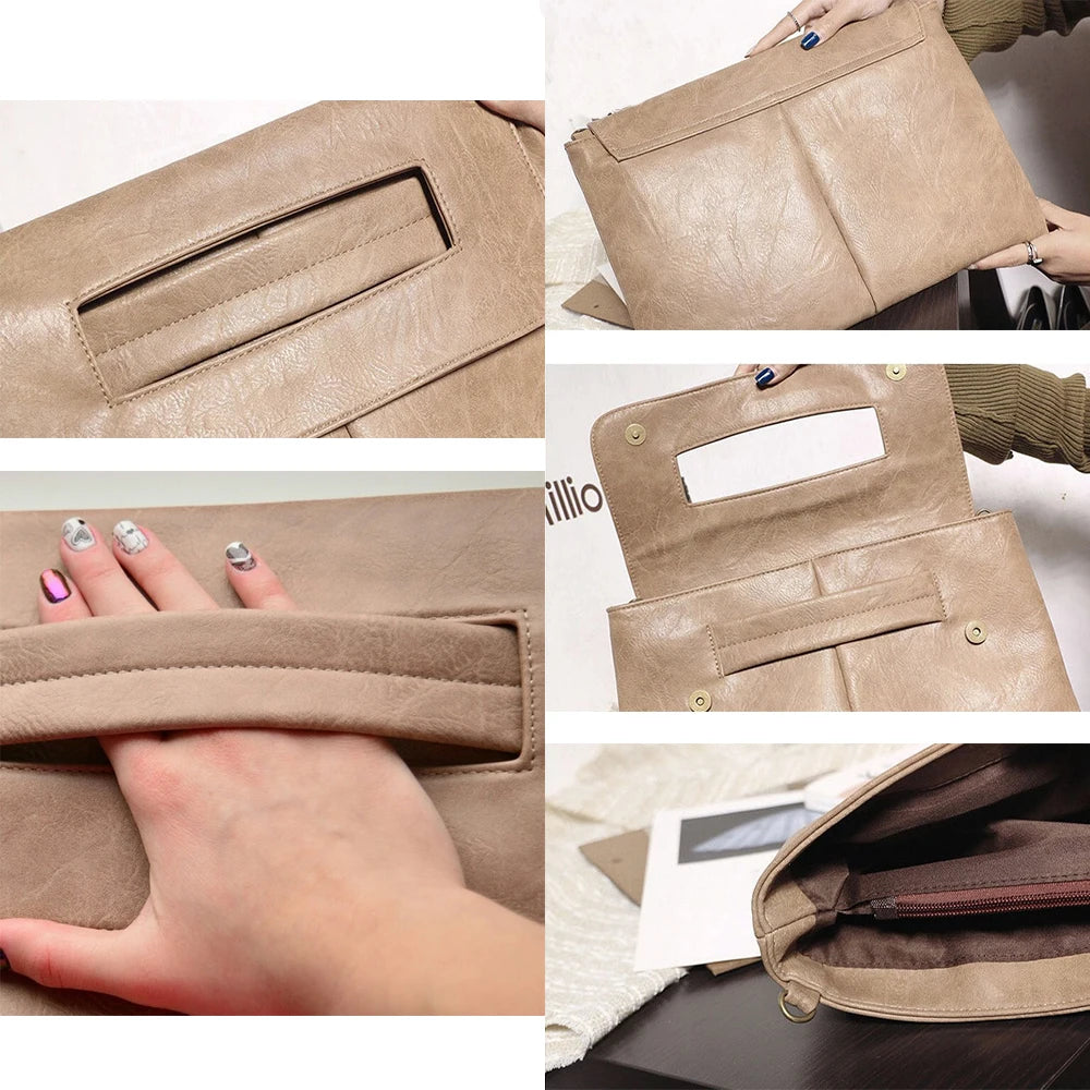 Sac bandoulière pochette femme en cuir et PU A-B-C-D-E-F-G-H-ShopGET® 