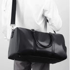 Sac weekend homme cuir marron Marron-Noir-ShopGET® 
