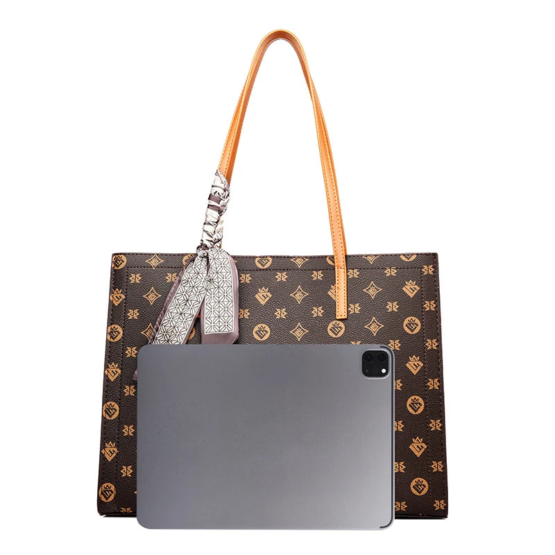 Sac cabas noir luxe en cuir Beige / 36x12x28cm-Noir / 36x12x28cm-Marron / 36x12x28cm-ShopGET® 