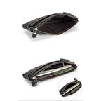 Pochette femme noir en cuir Pourpre-Rose-Vert-Noir-ShopGET® 