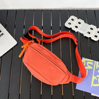 Sac banane blanc en tissu pour homme