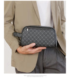 Trousse de toilette homme chic à décor plaid - ShopGET®