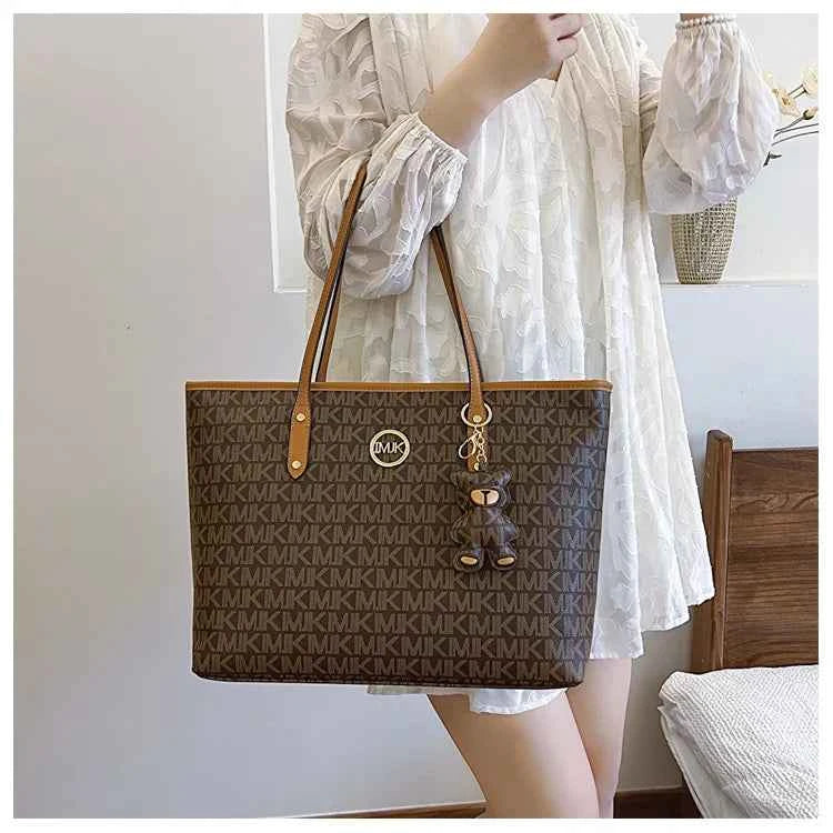 Sac cabas femme voyage de luxe Marron / 44x29x13cm / Offerte-Blanc / 44x29x13cm / Offerte-ShopGET® 