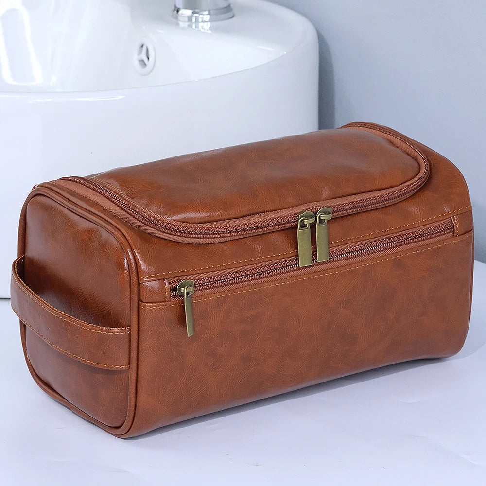 Trousse de toilette homme cuir vintage - ShopGET®
