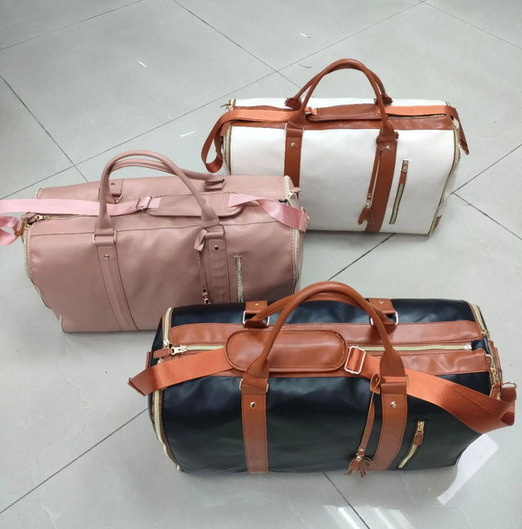 Sac weekend femme de voyage luxueux et pliable Noir A / OFFERTE-Bleu / OFFERTE-Noir / OFFERTE-Beige / OFFERTE-Rose / OFFERTE-ShopGET® 