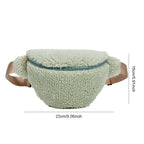 Sac banane velours marron