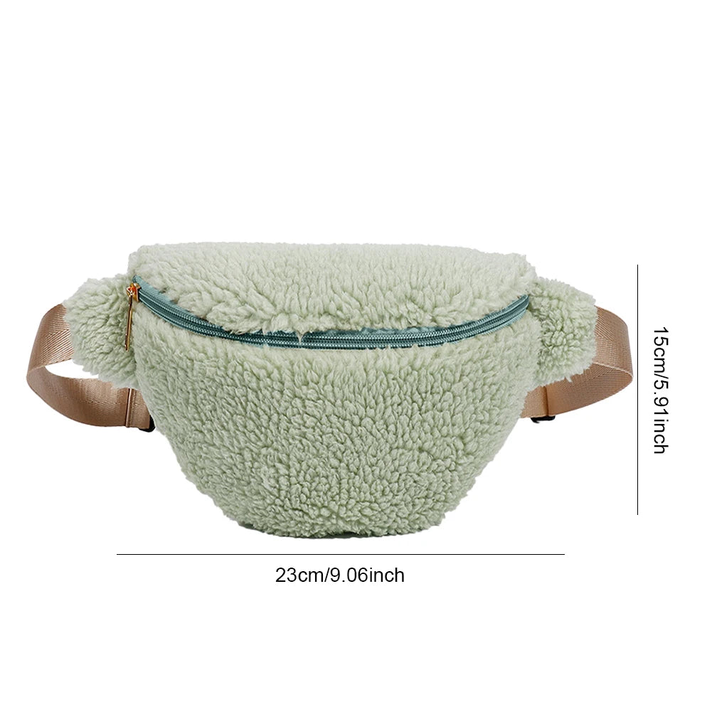 Sac banane velours marron