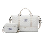 Sac weekend femme tissu Rose-Bleu-Blanc-Pourpre-Gris-Noir-ShopGET® 