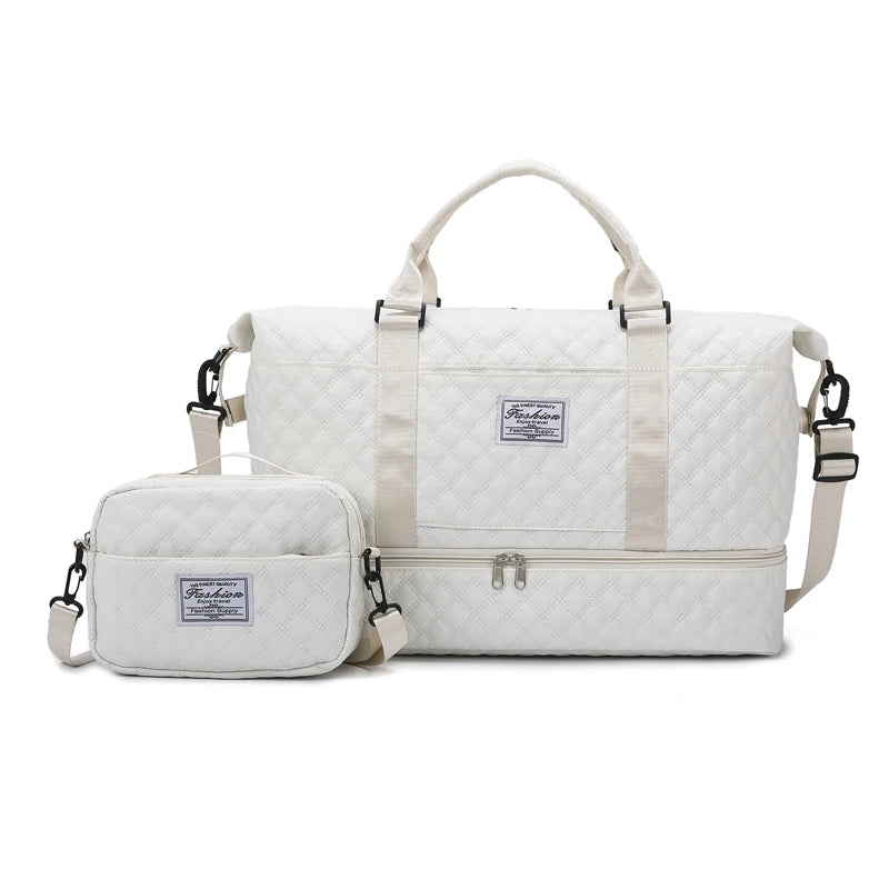 Sac weekend femme tissu Rose-Bleu-Blanc-Pourpre-Gris-Noir-ShopGET® 