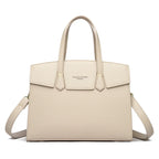 Sac cabas en cuir marron Burgundy-Noir-Apricot-Gris-Marron-ShopGET® 