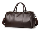Sac weekend homme cuir marron Marron-Noir-ShopGET® 
