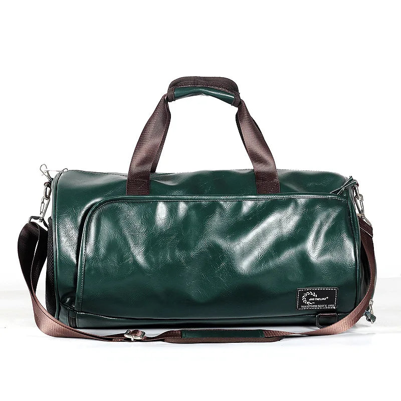 Sac polochon vintage de luxe Noir Jaune-Noir-Vert A-Vert B-ShopGET® 