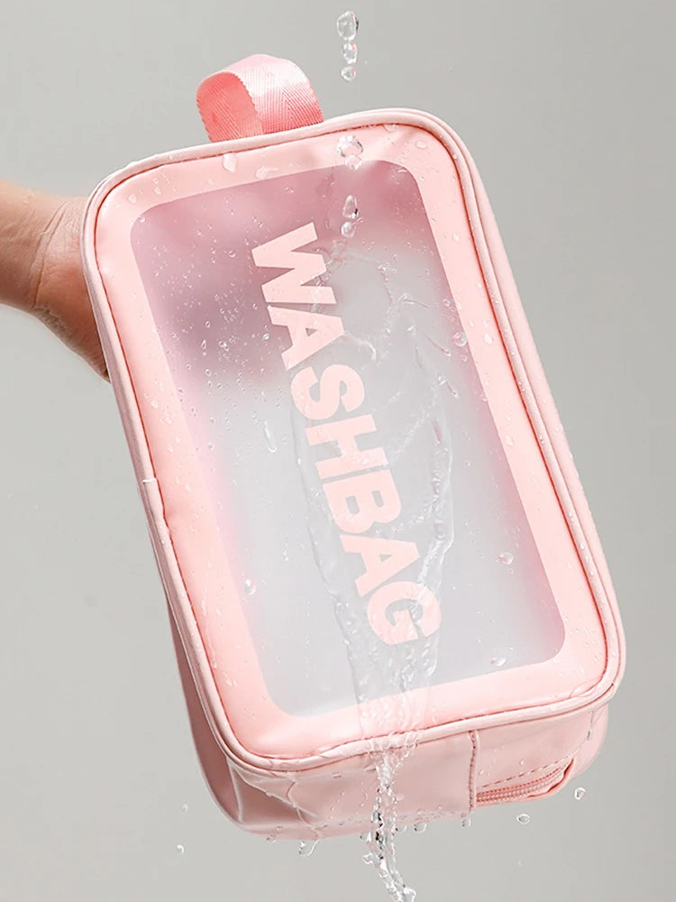Trousse de toilette femme en PU transparent - ShopGET®