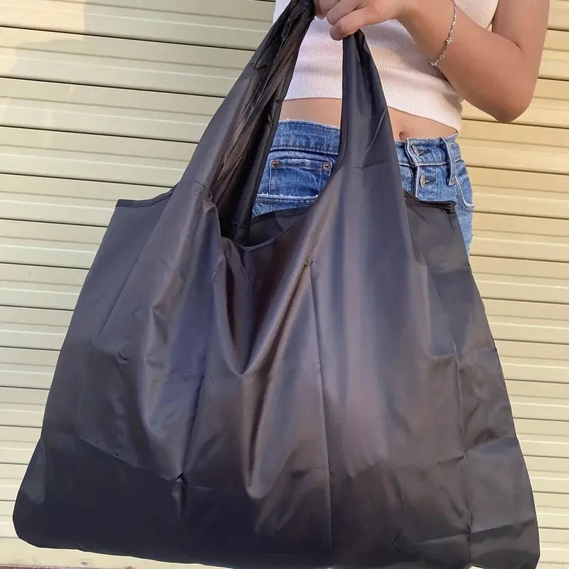 Sac de courses waterproof Noir-Floral pourpre-Orange floral-ShopGET® 