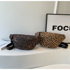 Sac banane léopard en canvas tendance