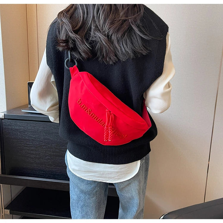 Sac banane rouge pour femme - ShopGET®