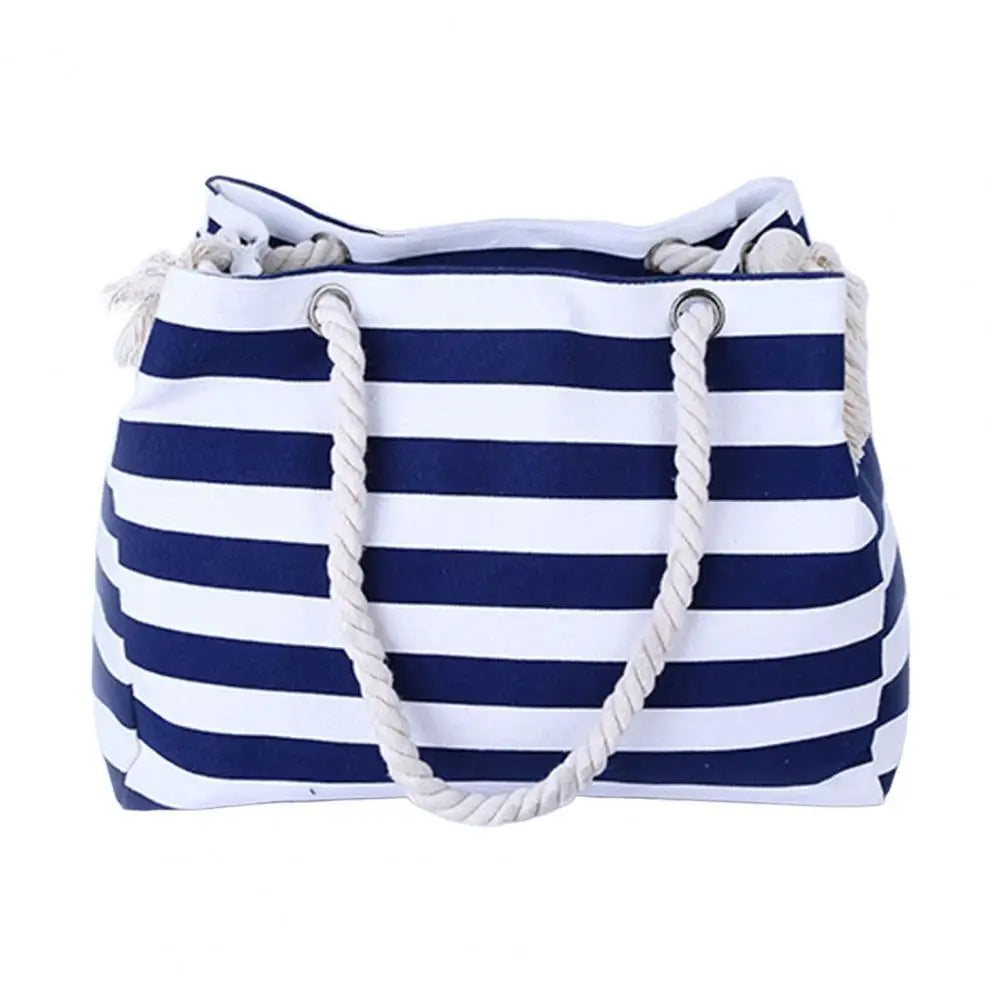 Cabas sac rectangulaire Bleu-Noir-ShopGET® 