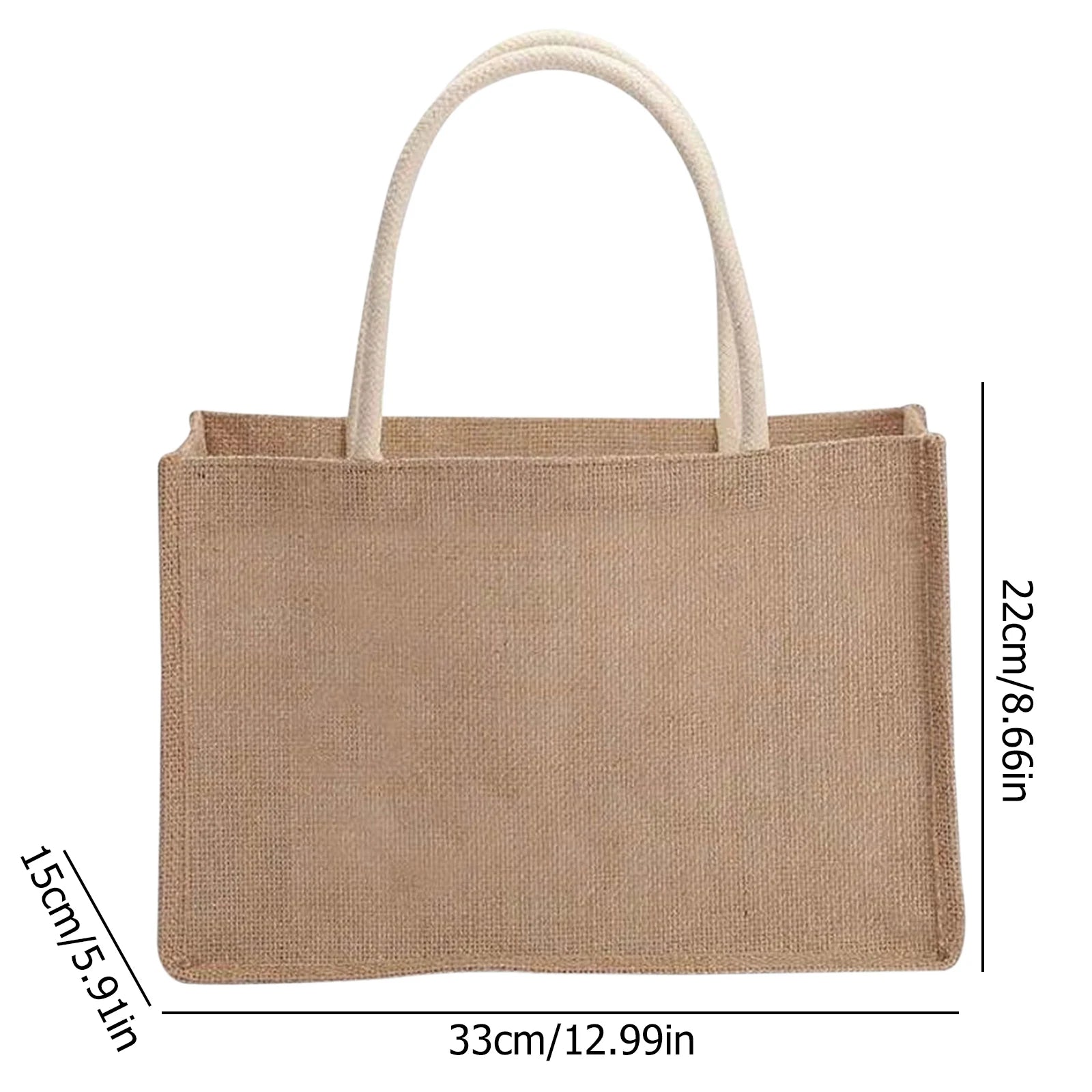 sac cabas tissu Vintage Réutilisable 22x16x13-32x22x13-29x25x15-38x27x16-ShopGET® 