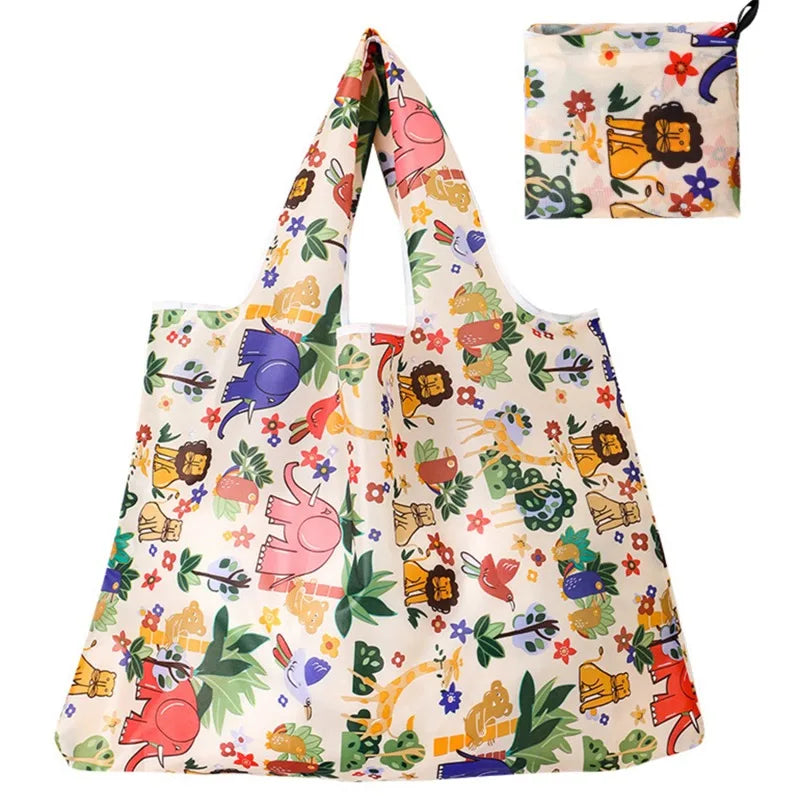 Sac de courses multicolore Fruit-Rose chat-Animaux-Strawberry-ShopGET® 