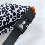 Sac banane léopard blanc et noir