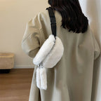 Sac banane velours côtelé femme de luxe