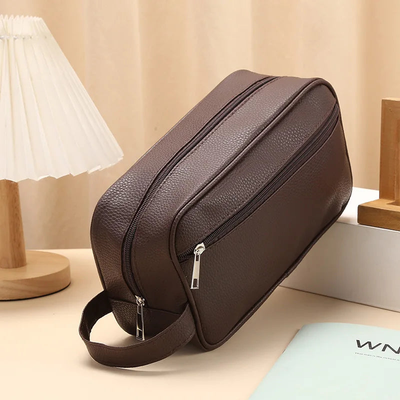 Trousse de toilette voyage en cuir - ShopGET®