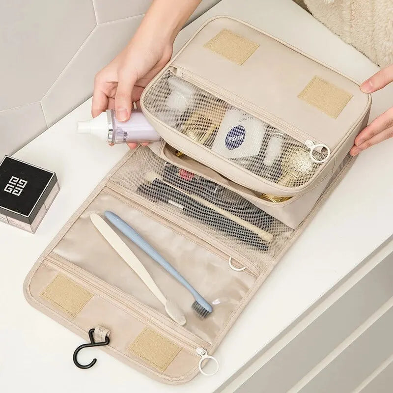 Trousse de toilette pliable à suspendre femme - ShopGET®