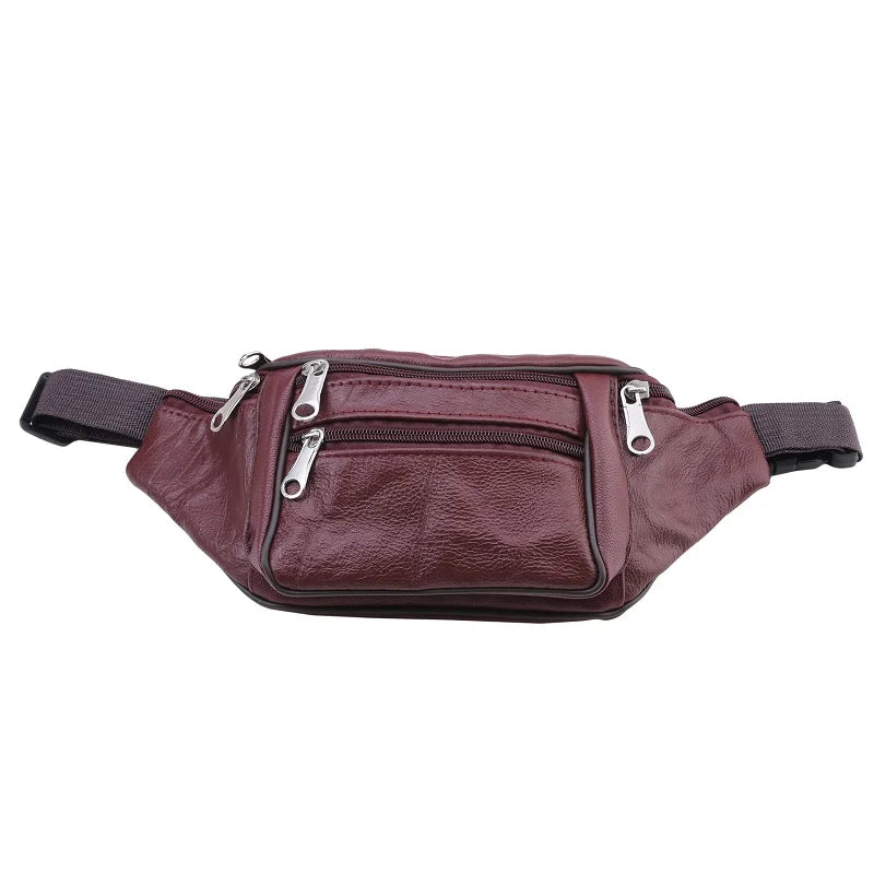 Sac banane en cuir homme