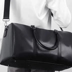 Sac weekend homme cuir marron Marron-Noir-ShopGET® 