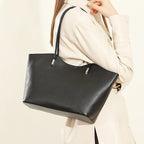 Sac cabas en cuir  souple femme Burgundy-Noir-Café-Marron-ShopGET® 