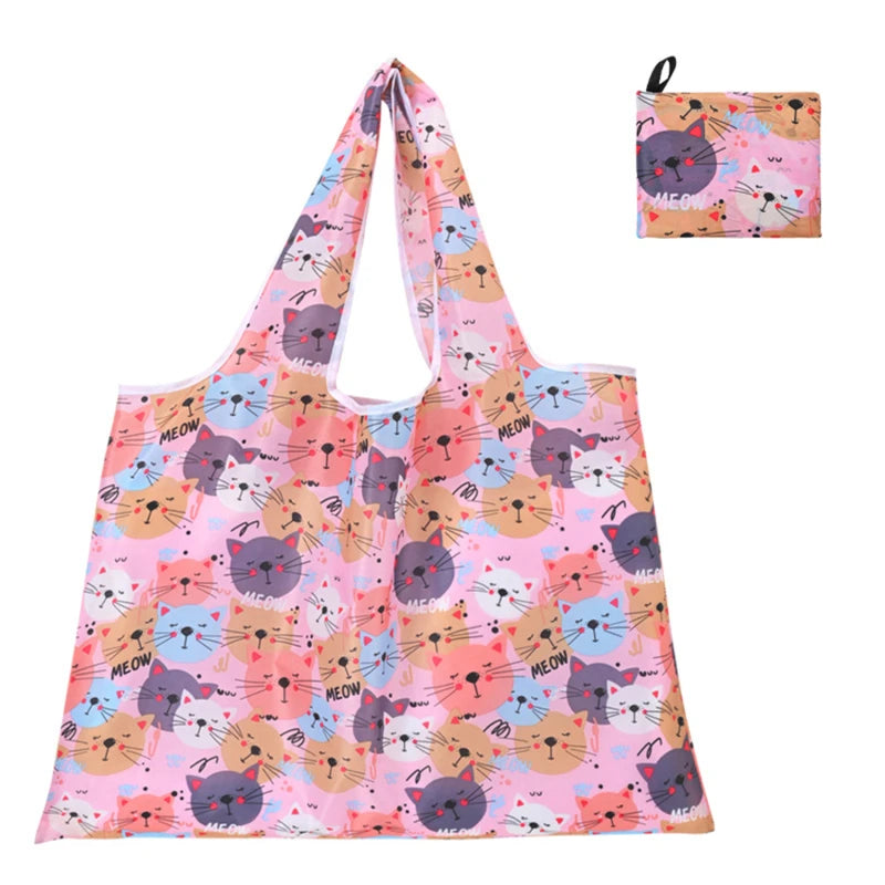 sac de courses à motifs fraises strawberry-Papillon-Animaux-Chat-Limon-ShopGET® 