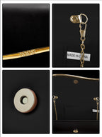 Pochette femme de luxe Blanc-Noir-Rouge-ShopGET® 