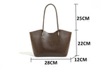 Sac cabas en cuir  souple femme Burgundy-Noir-Café-Marron-ShopGET® 