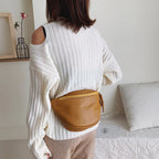Sac banane en cuir camel