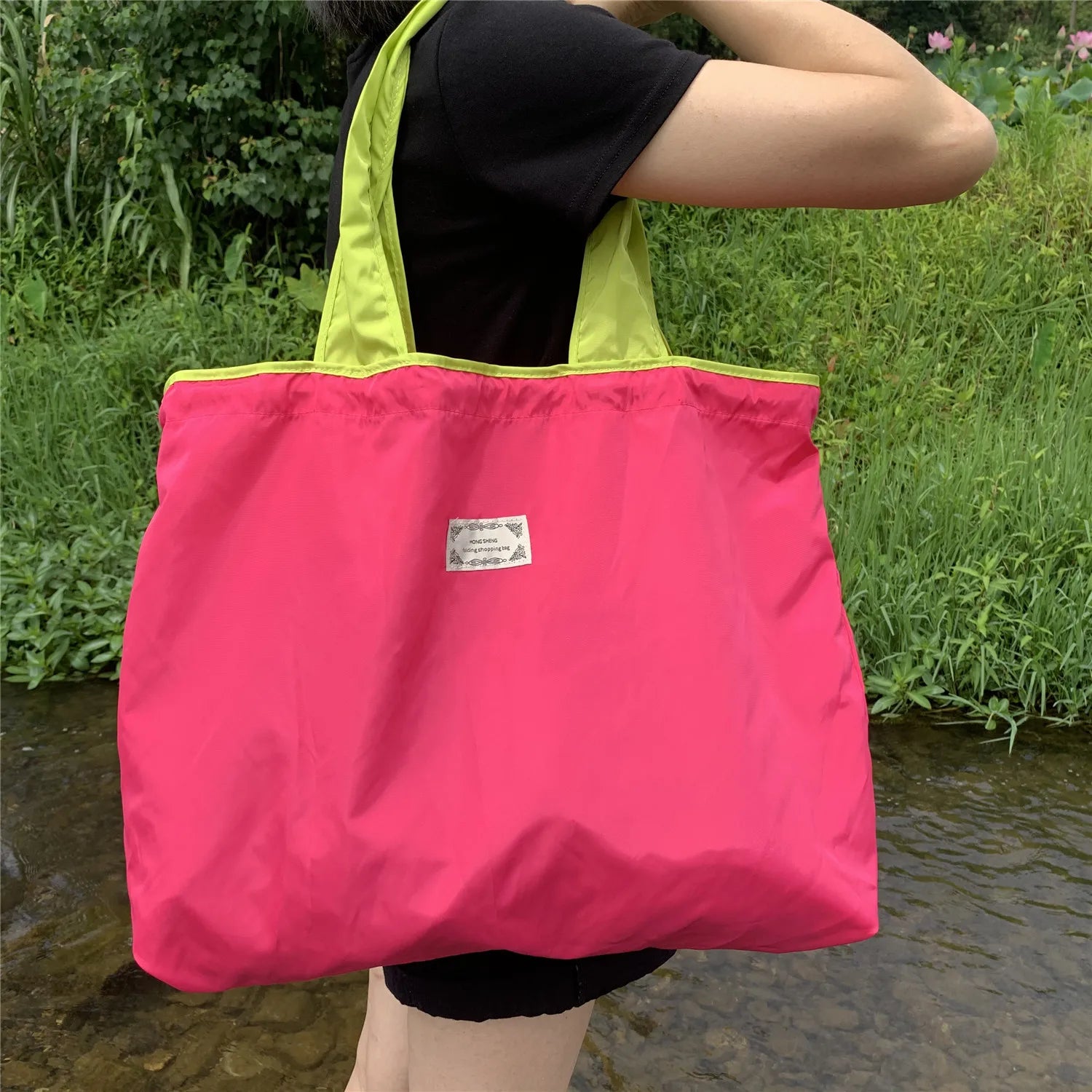 sac cabas courses original pour femme Dark Bleu-Coral-Bleu-Noir-Jaune-Vert-Rouge A-Orange-Rouge B-Gris-ShopGET® 