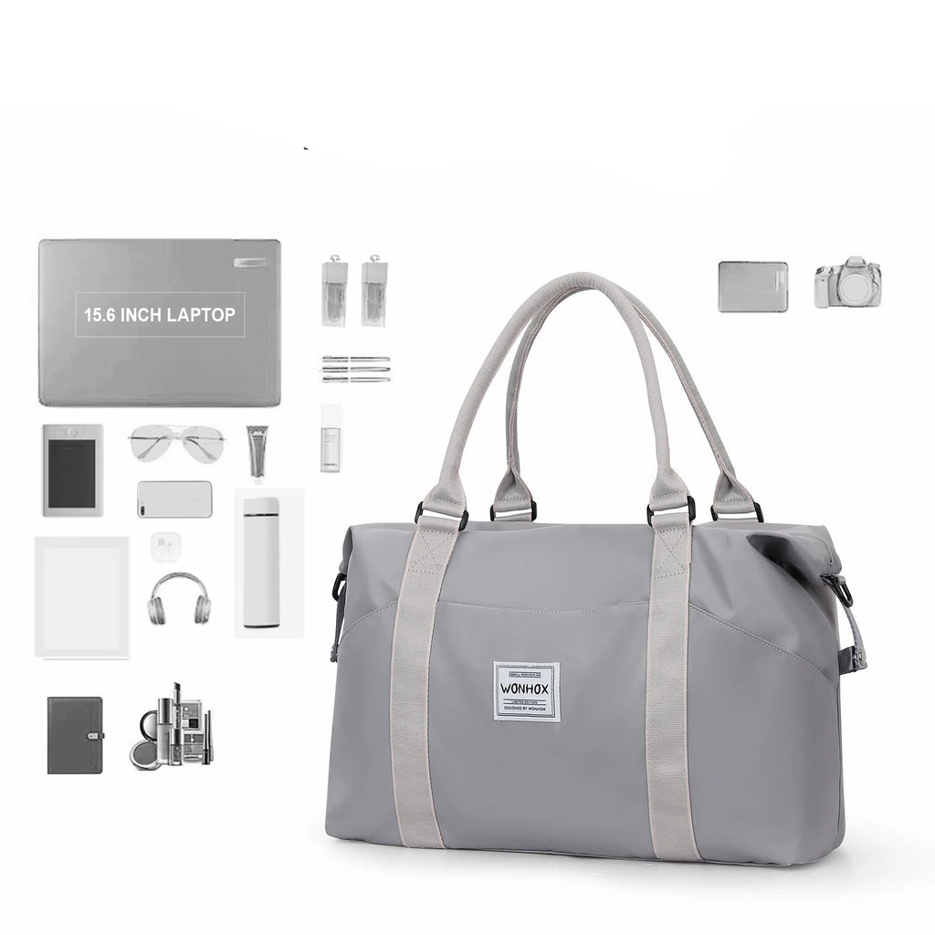 Sac weekend homme tote bag tendance Gris-ShopGET® 