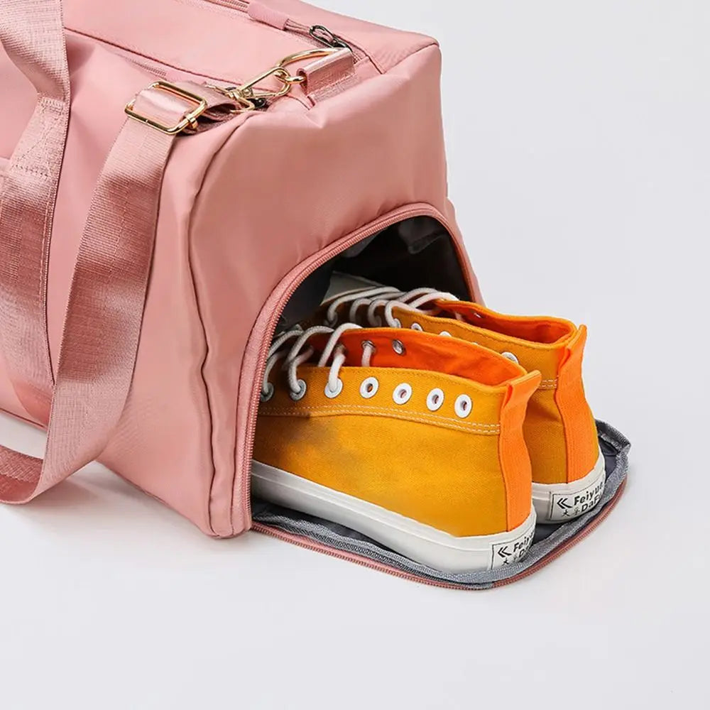 Sac weekend original de gym et voyage Noir-Rose-ShopGET® 