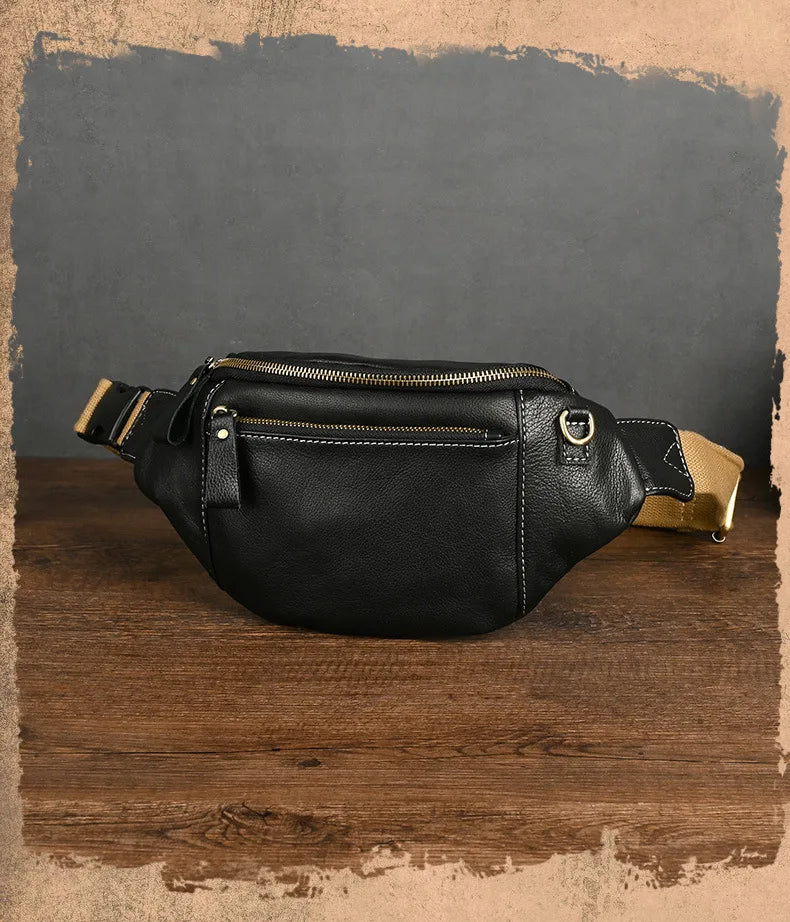 Sac banane homme luxe pas cher en cuir - ShopGET®