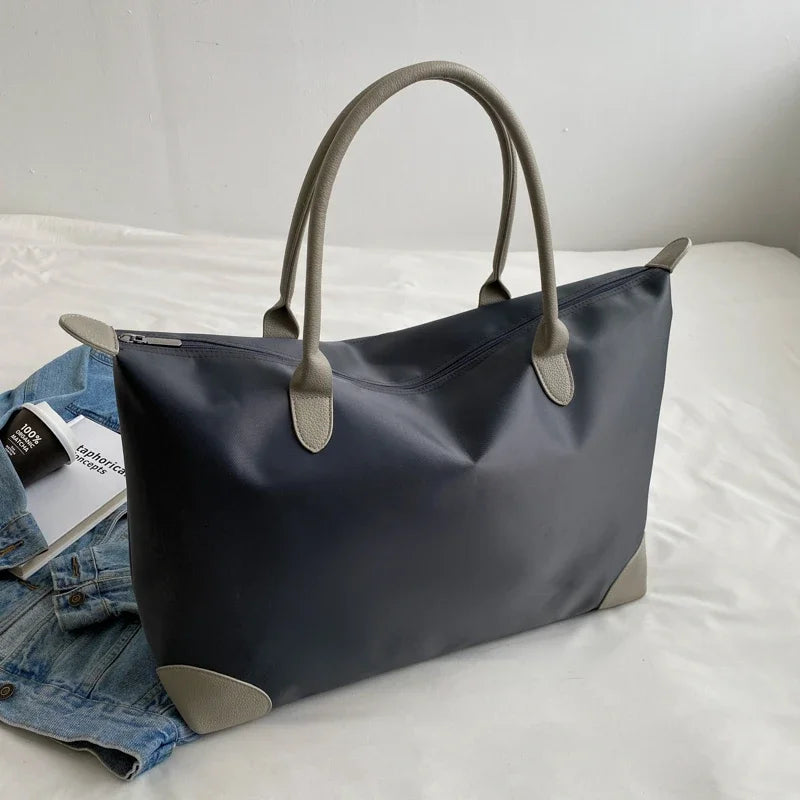 Petit sac weekend femme Gris-Rouge-Noir-ShopGET® 