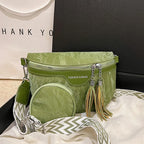 Sac banane femme chic  décontracté vert