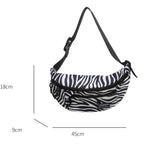 Sac banane léopard anti-vol en toile