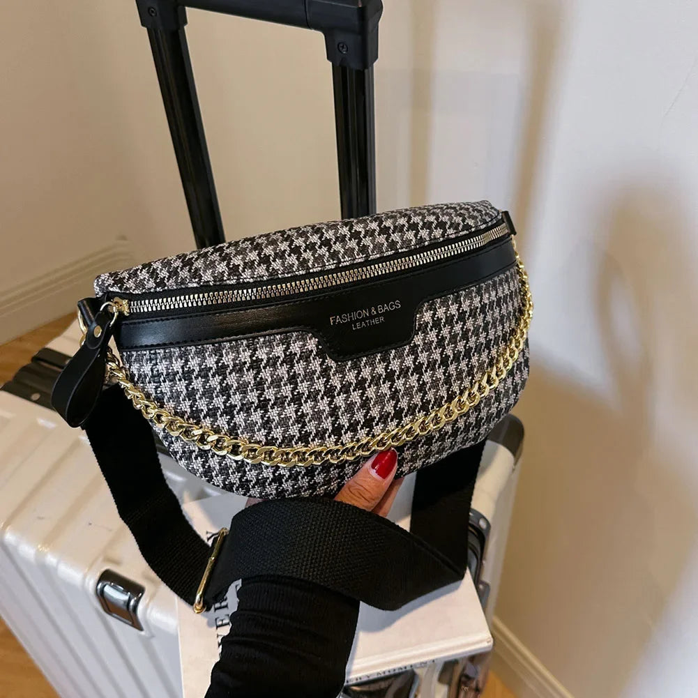 sac banane femme tendance grand capacité à chaine